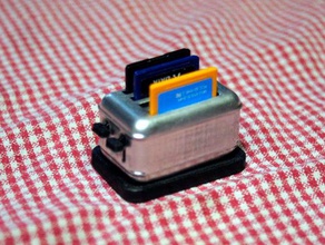 2 4 dilim tost isteğe bağlı kanat sd bilgisayar sdcard tutucu 3d print model - Mito3D