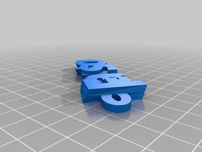 fausto Schlüsselanhänger angepasst 3d print model - Mito3D