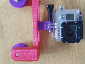 gopro cuerda de montaje la góndola cámara acción filmación gravedad héroe 3d print model - Mito3D