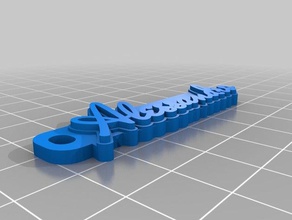 alessandro Schlüsselbund Schlüsselanhänger angepasst 3d print model - Mito3D