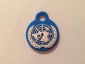 un keychain keychains paris peace sign politics united kingdom nations states usa 3d print model - Mito3D
