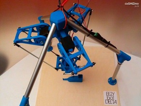 eezybotdelta Robotik daghizmo delta robot eezybotarm paralel kinematik pololu örümcek 3d print model - Mito3D