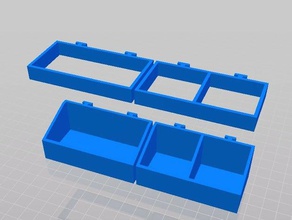 small storage boxes lidls powerfix tool wall organizer holders 3d print model - Mito3D