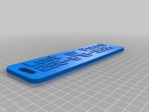 lost foundtag label organization customized 3d print model - Mito3D