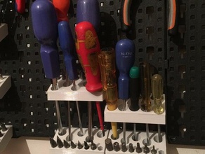 screwdrivers holders lidls powerfix tool wall organizer boxes 3d print model - Mito3D