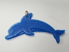dolphin pendant jewelry 3d print model - Mito3D