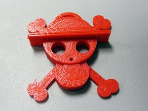 skull hat keytag keychains 3d print model - Mito3D