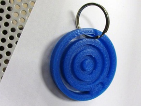 target keytag keychains 3d print model - Mito3D