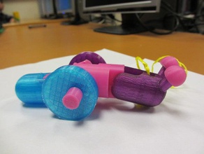 escargot à tirer jouet les jouets jeux étudiant 3d print model - Mito3D