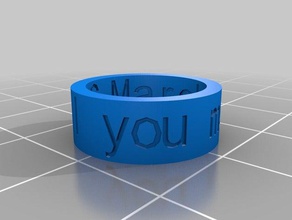 rons ring von innen nach außen Ringe angepasst 3d print model - Mito3D