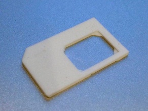 sım kartı başka bir nano mobil telefon 3d print model - Mito3D
