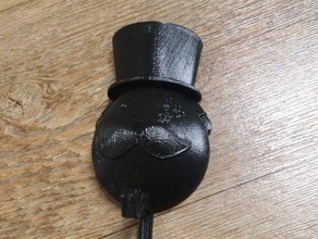sponge holder gentleman moustache kitchen dining tool openscad 3d print model - Mito3D
