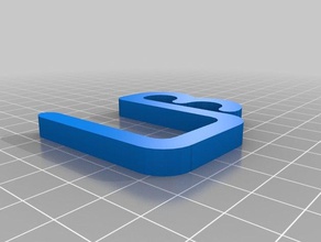 personalizzabile tabella montato a filo clip organizzazione la staffa di montaggio customizer organizzatore 3d print model - Mito3D