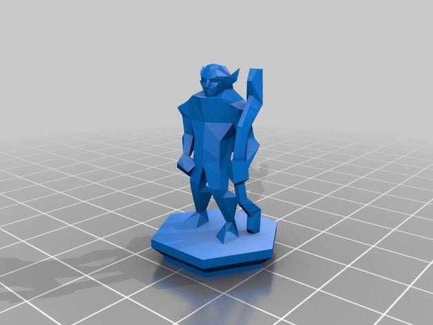 low poly fantasy tabletop fixed games archer character dwarf elf figures knight little mustangdave remix rpg small strategy swordsman 3D print model - Mito3D