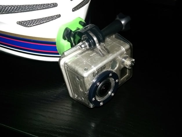 gopro mount casco mascella agv stealth sv fotocamera 3D print model - Mito3D