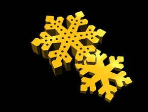 fiocco neve snowflake jewelry earring di gioielli orecchini 3d print model - Mito3D