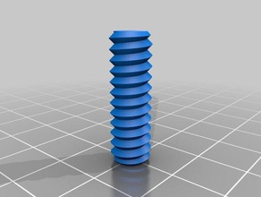 mi personalizados tuerca trabajo tornillo arandela roscada varilla de fábrica partes 3d print model - Mito3D