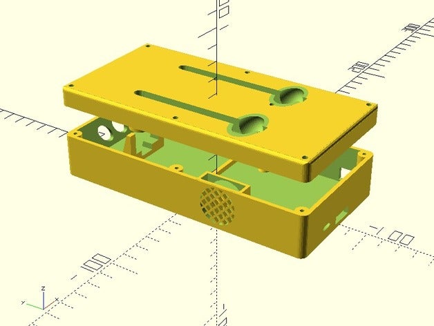 stratux ads-b case scad source remix tbirdrvs design diy general aviation 3D print model - Mito3D