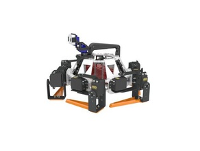 ozer hexapod v-01 open-hardware modular impressos em 3d robô usando raspberry pi, arduino robótica 3d print model - Mito3D