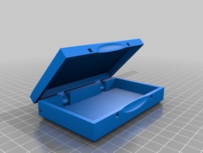 business card holder my customized hinged box tool holders boxes 3d print model - Mito3D