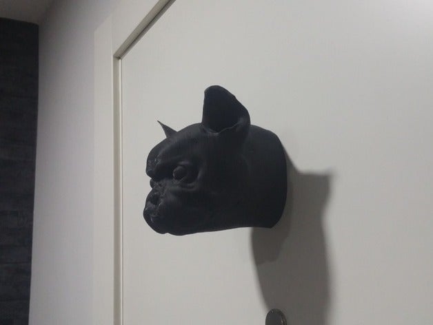 bulldog francese sculture 3D print model - Mito3D