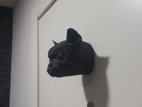 bulldog francês esculturas 3d print model - Mito3D