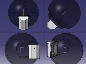 Wandleuchte ball-Licht Haushalt 3d print model - Mito3D