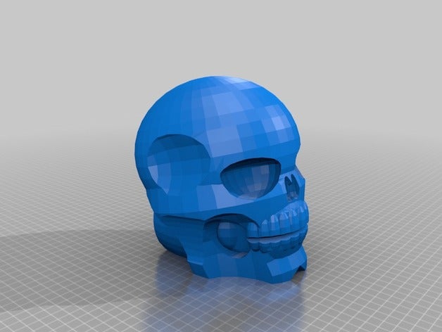 kafatası 3d baskı insan 3D print model - Mito3D