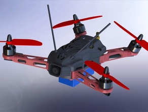 qkk fenice v02x 250mm fpv atail quadcopter rc Fahrzeuge a-Schwanz Drohne Drohnen-racing flip32 fpv250 fpv-racer Einsatz von multikopter naze32 3d print model - Mito3D