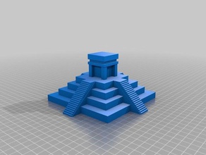 Aztek piramit binalar yapılar 3d print model - Mito3D