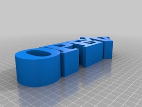 aperto sculture personalizzato 3d print model - Mito3D