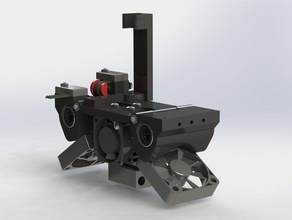 robo3d modular v2 carriage e3dv6 cyclops chimera printer parts 3d print model - Mito3D
