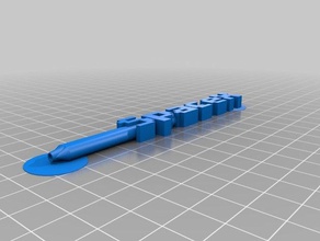 mon personnalisés word avancé pen bureau 3d print model - Mito3D