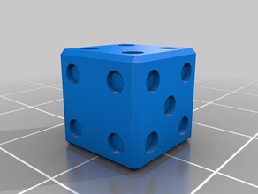 average dice toy game accessories 1918 die miniature wargame 3d print model - Mito3D