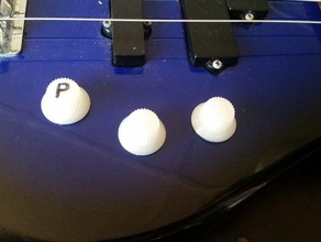 fender-style guitar volumetone knob music 3d print model - Mito3D