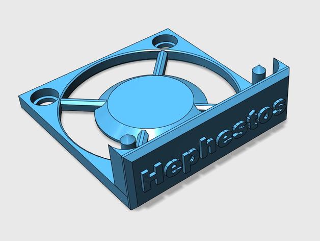 ventola protettore hephestos nuova versione 3d la stampante accessori bq prusa i3 witbox estrusore 3D print model - Mito3D