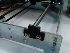 stopper plate Stangen prusa i3 Stahl 3d Drucker Teile 3d-Drucker block die Blöcke freecad y-rod-mounts 3d print model - Mito3D