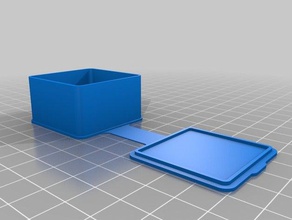 carré personnalisé de la boîte les conteneurs 3d print model - Mito3D