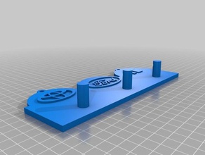 key hanger toyota ford home organization customized 3d print model - Mito3D