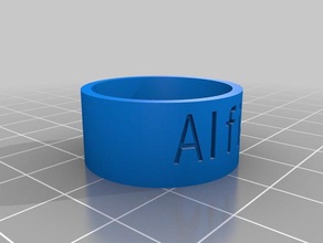 alfie woggle rings customized 3d print model - Mito3D