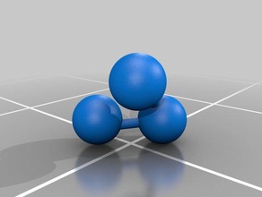 watar mol-e-cool l'ingénierie mème molécule la science l'eau 3d print model - Mito3D