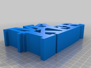 mot sculpture 1 sculptures personnalisé 3d print model - Mito3D