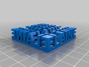 elaine estéreo de texto esculturas personalizado 3d print model - Mito3D