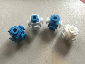 construx 6 post nudo de la construcción juguetes 3d print model - Mito3D