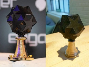 best ces 2016 trophy sculptures award dodecahedron show stars vegas 3d print model - Mito3D