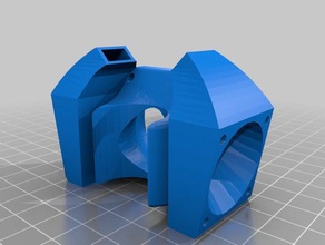 e3d klon fan çift soğutma bölümü yazıcı aksesuarlar 3d print model - Mito3D