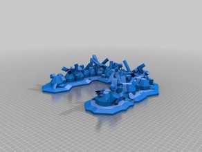debris pile games customized 3d print model - Mito3D