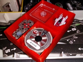 une aile de la boîte stanley profonde l'organisateur jouet jeu accessoires bin organisateur xwing miniatures 3d print model - Mito3D