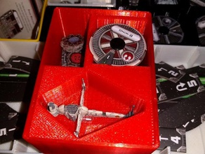 b-wing box stanley profonda organizzatore giocattolo gioco accessori bin organizer xwing miniature 3d print model - Mito3D