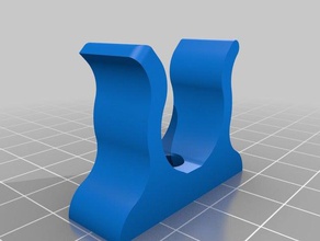 vassoura vara de parede clipe organização 3d print model - Mito3D